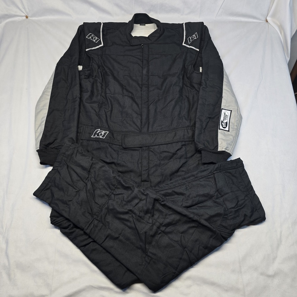 New K1 RACEGEAR Suit Outlaw Size LXL Black / Grey SFI 3.2A/5 20-OTL-NR-LXL